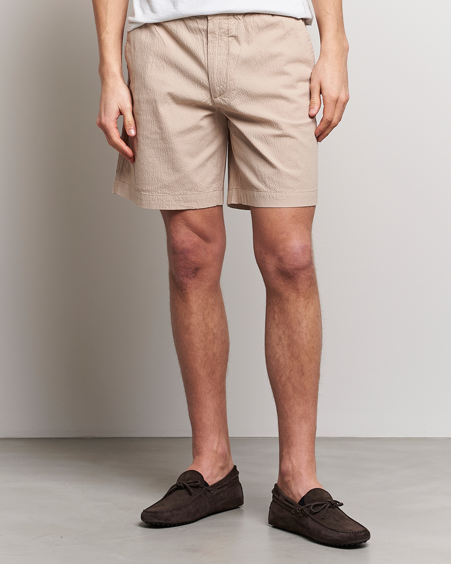 Herren | Shorts | GANT | Seersucker Drawstring Shorts Dry Sand