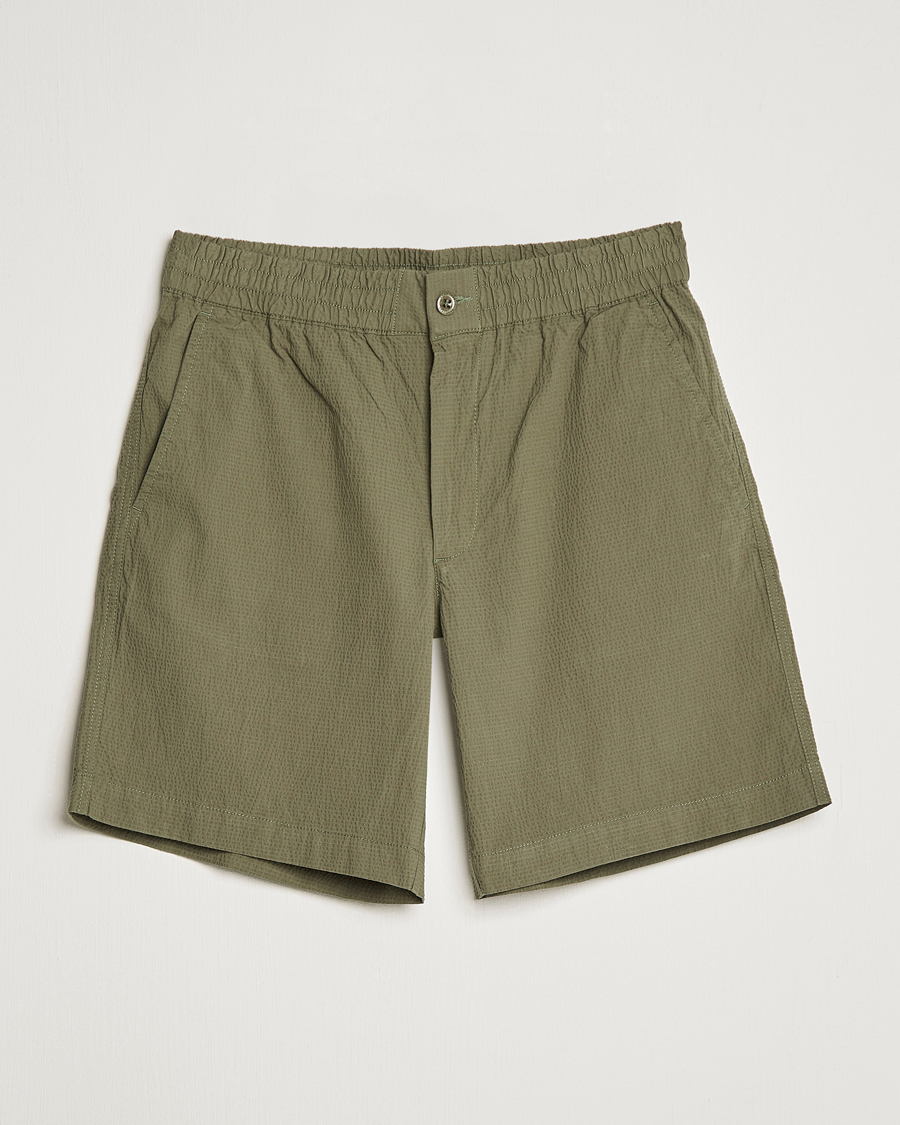Herren | Shorts | GANT | Seersucker Drawstring Shorts Racing Green