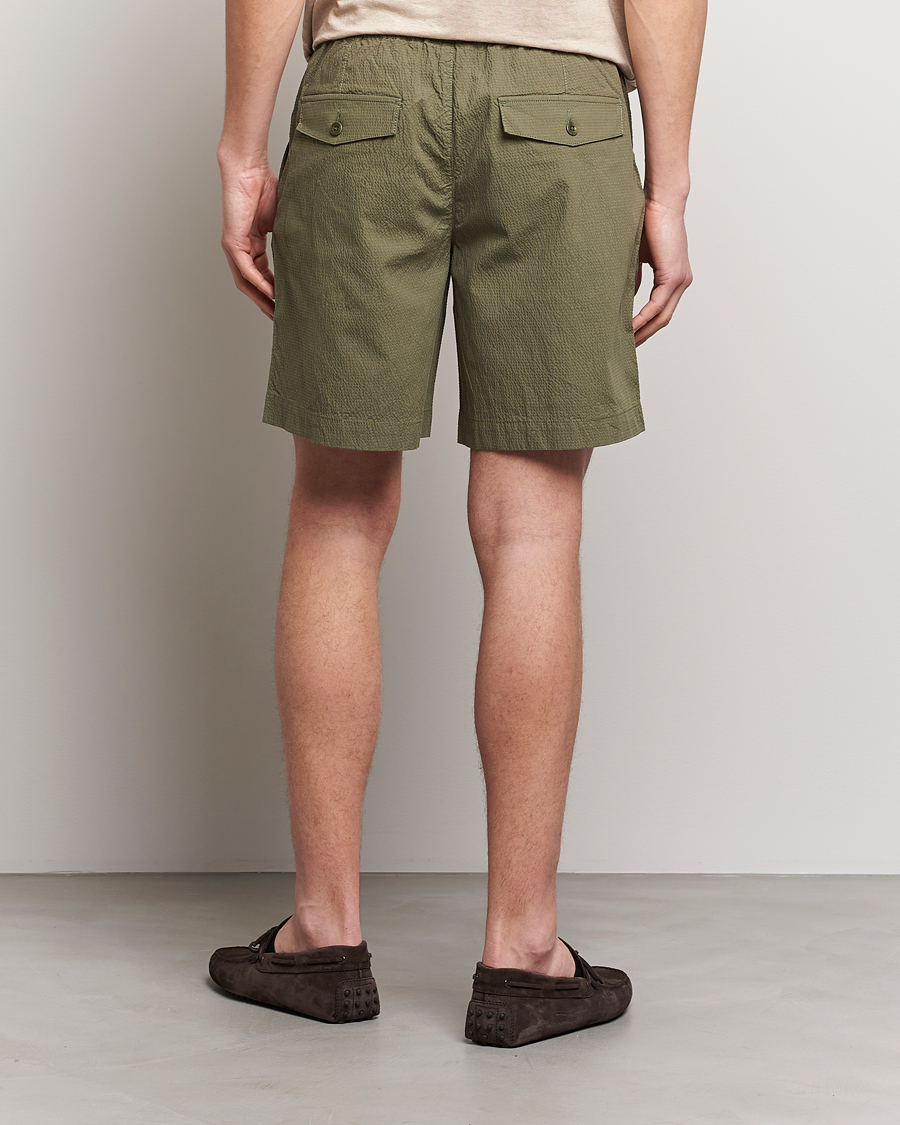 Herren | Shorts | GANT | Seersucker Drawstring Shorts Racing Green