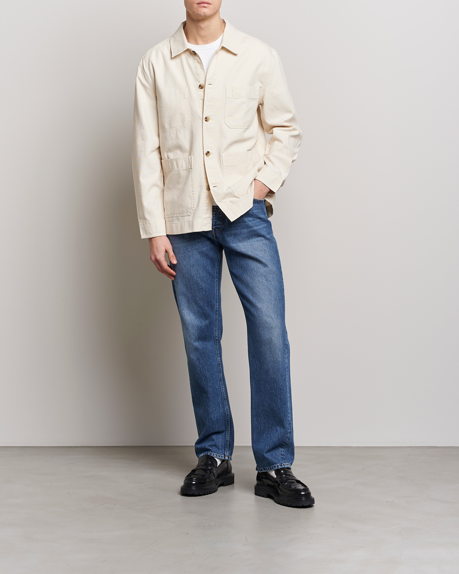 Herren | Hemden | GANT | Garment Dyed Cotton/Linen Overshirt Ecru