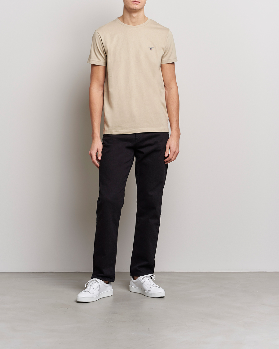 Herren | T-Shirts | GANT | The Original T-Shirt Concrete Beige