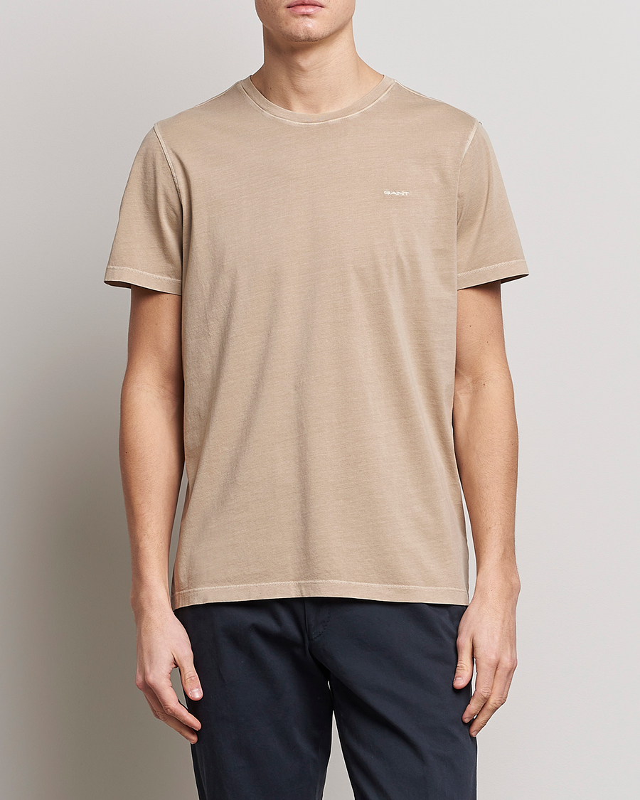 Herren | T-Shirts | GANT | Sunbleached T-Shirt Concrete Beige