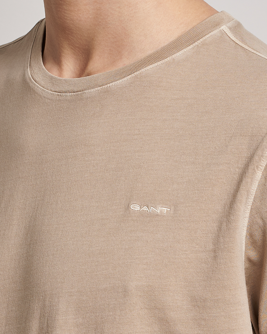 Herren | T-Shirts | GANT | Sunbleached T-Shirt Concrete Beige