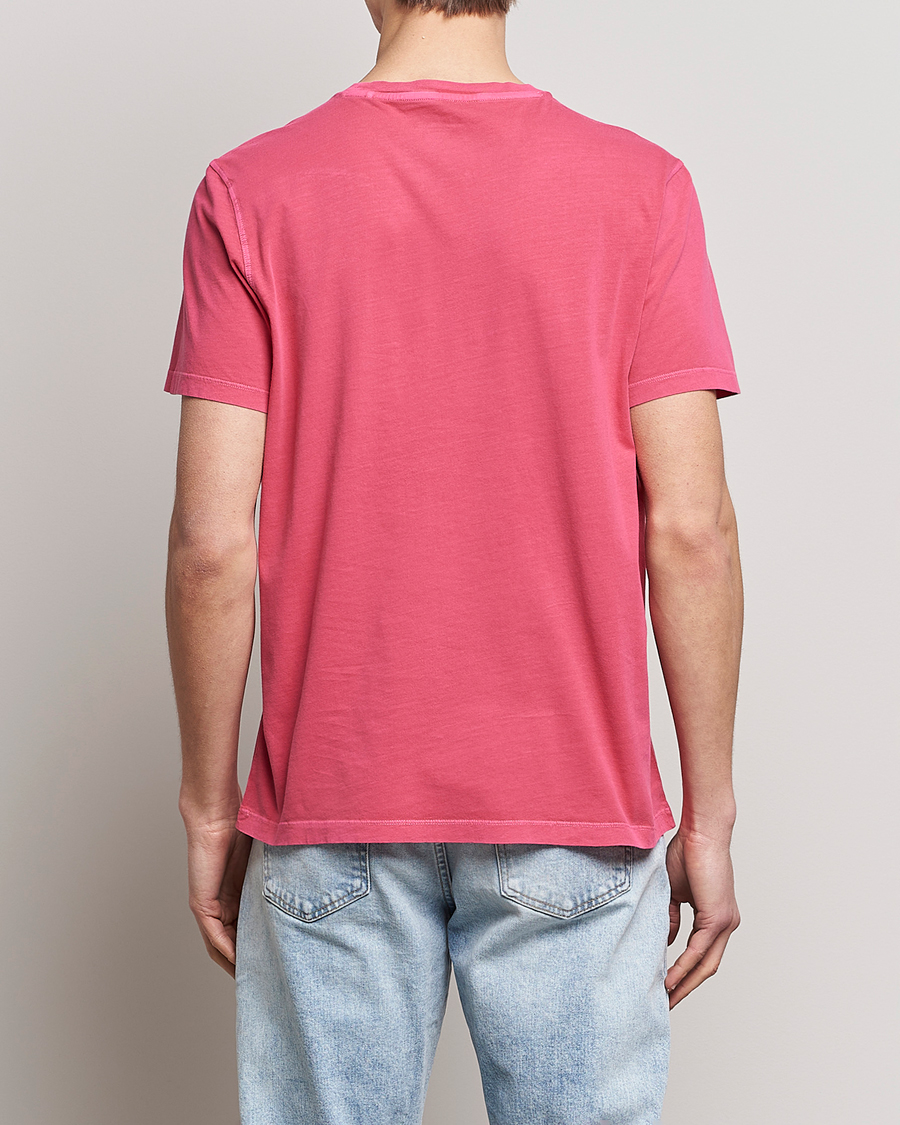 Herren | T-Shirts | GANT | Sunbleached T-Shirt Magenta Pink