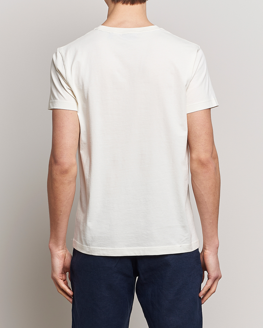 Herren | T-Shirts | GANT | Sailing Logo Crew Neck T-Shirt Cream