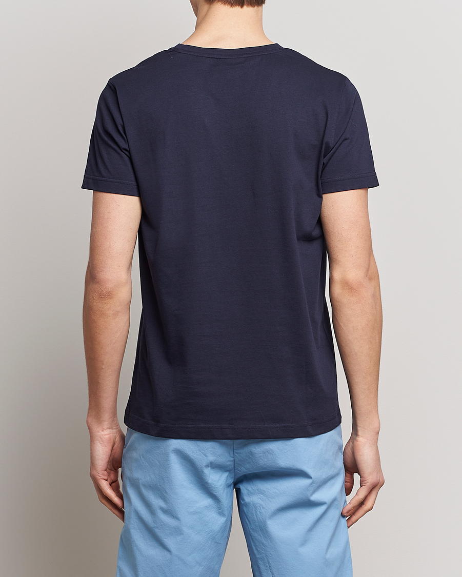 Herren | T-Shirts | GANT | Sailing Logo Crew Neck T-Shirt Evening Blue