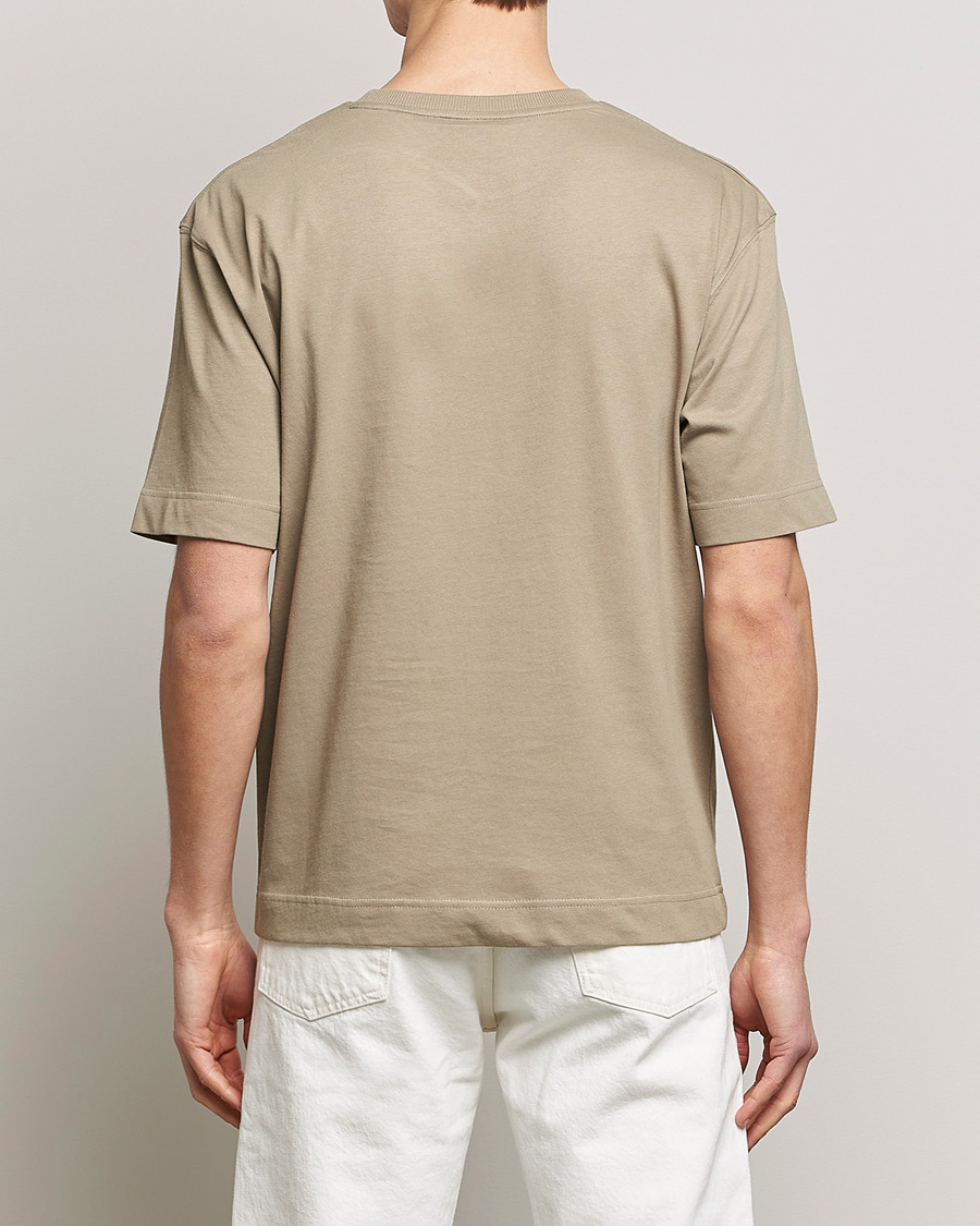 Herren | T-Shirts | GANT | Icon Crew Neck T-Shirt Taupe Beige