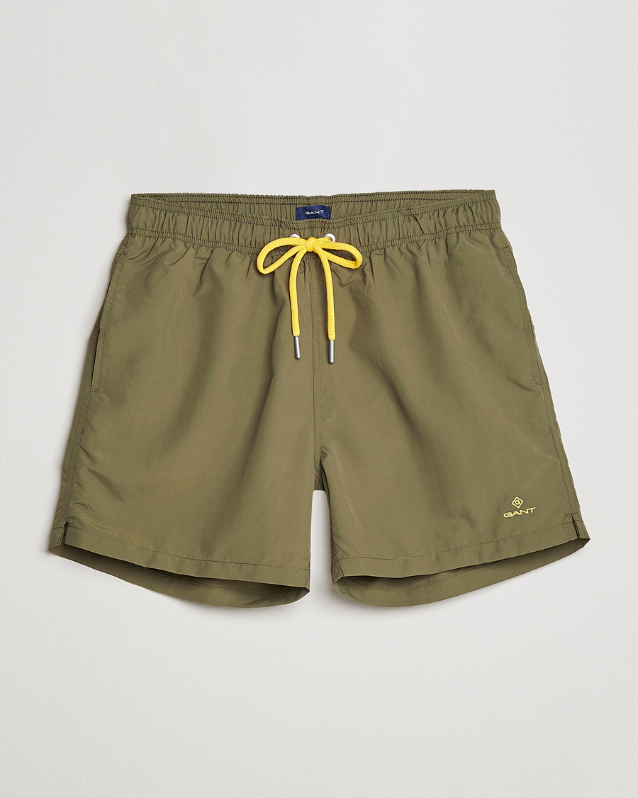 Herren | Badehosen | GANT | Basic Swimshorts Racing Green