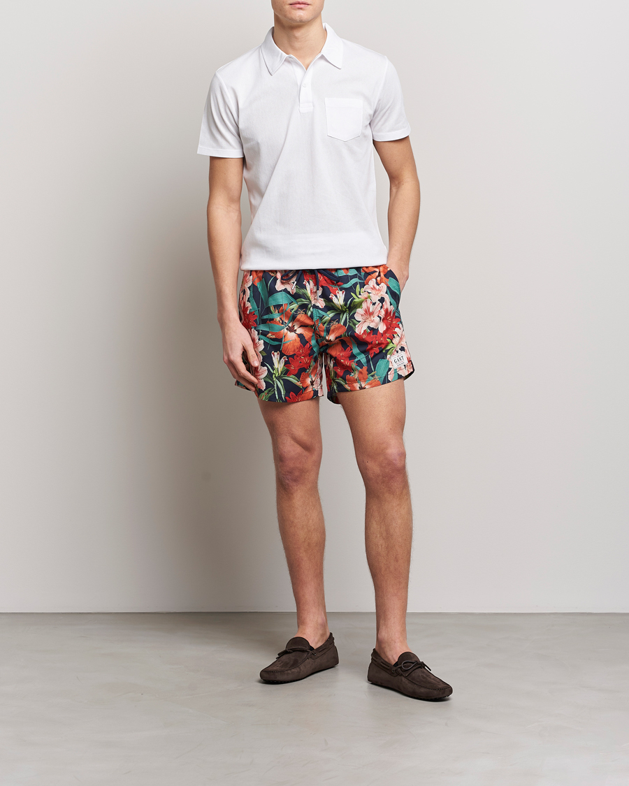Herren | Badehosen | GANT | Printed Flower Swimshorts Marine Multi