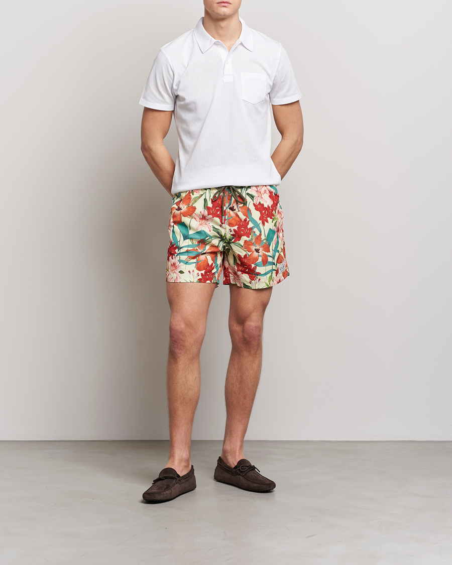 Herren | Badehosen | GANT | Printed Flower Swimshorts Yellow Multi