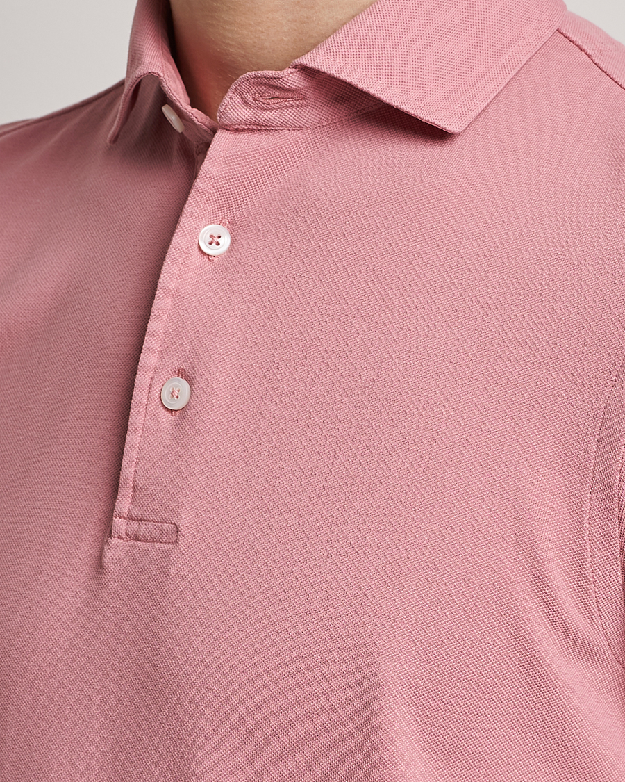 Herren | Poloshirts | Gran Sasso | Washed Polo Pink