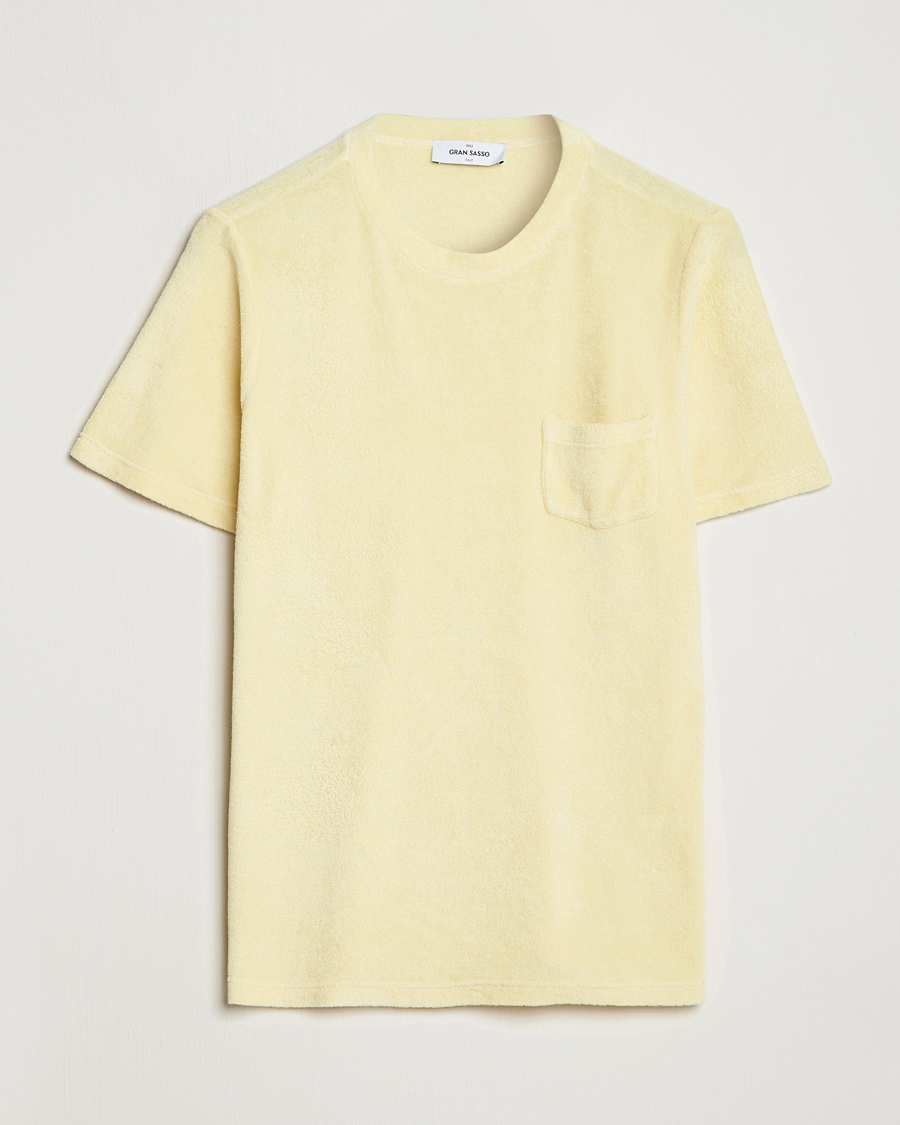 Herren | T-Shirts | Gran Sasso | Cotton Terry Tee Yellow