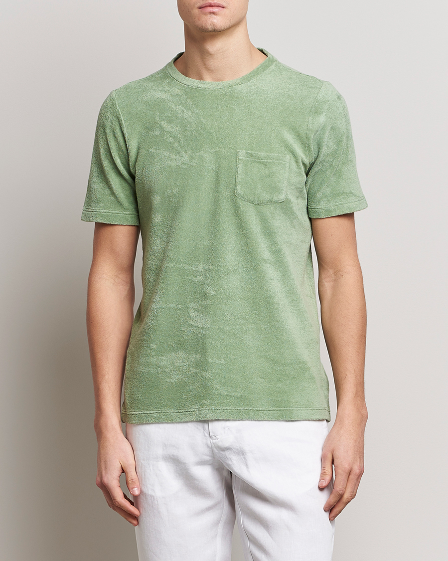 Herren | T-Shirts | Gran Sasso | Cotton Terry Tee Green