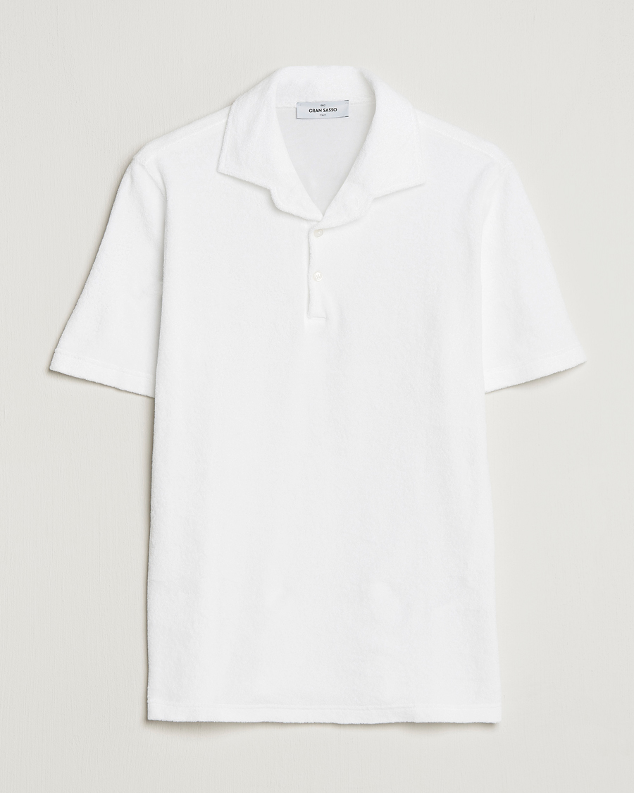 Herren | Poloshirts | Gran Sasso | Cotton Terry Polo White