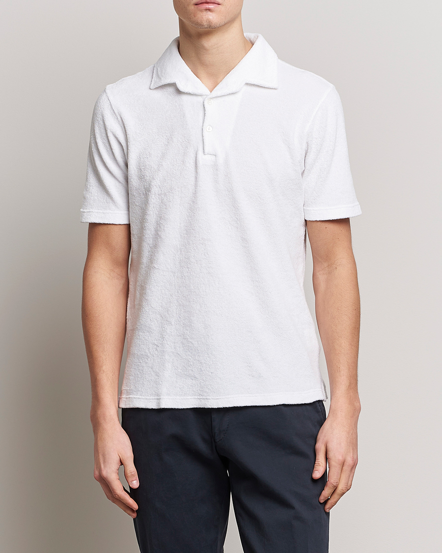 Herren | Poloshirts | Gran Sasso | Cotton Terry Polo White