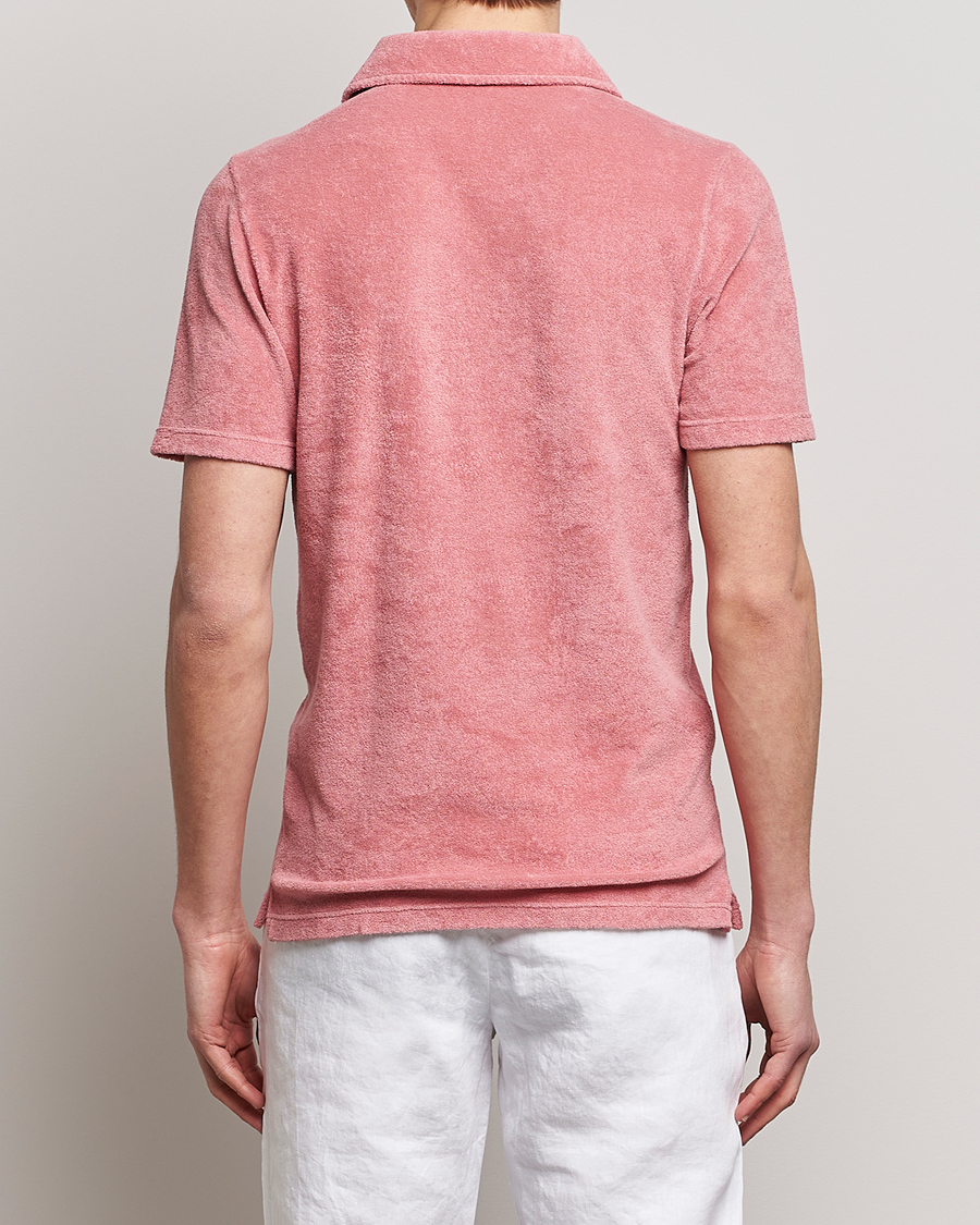 Herren | Poloshirts | Gran Sasso | Cotton Terry Polo Washed Pink
