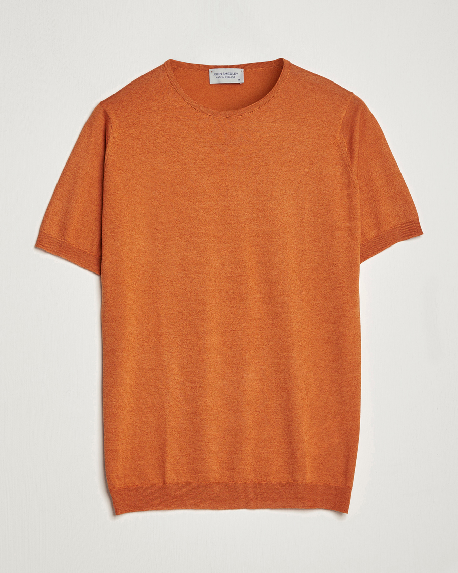 Herren | T-Shirts | John Smedley | Belden Wool/Cotton T-Shirt Amber
