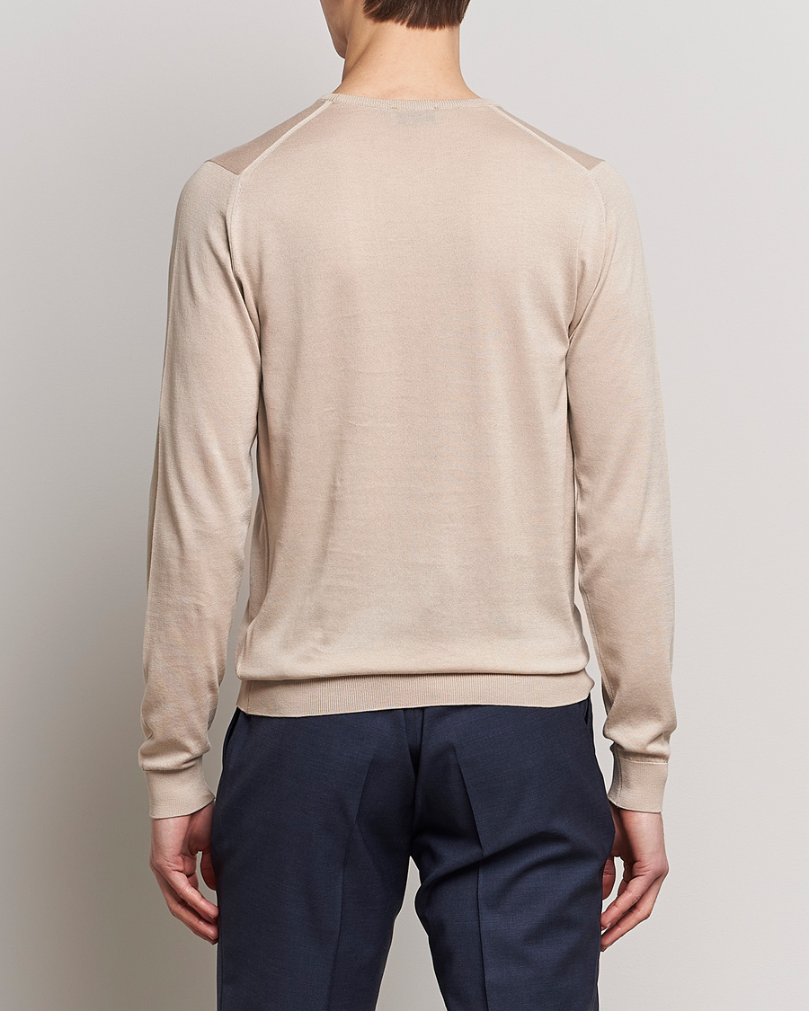 Herren | Pullover | John Smedley | Hatfield Sea Island Crew Neck Almond