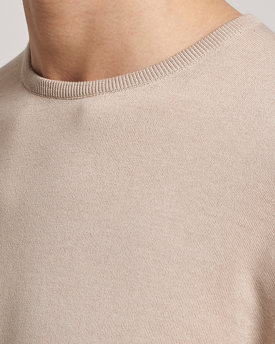 Herren | Pullover | John Smedley | Hatfield Sea Island Crew Neck Almond