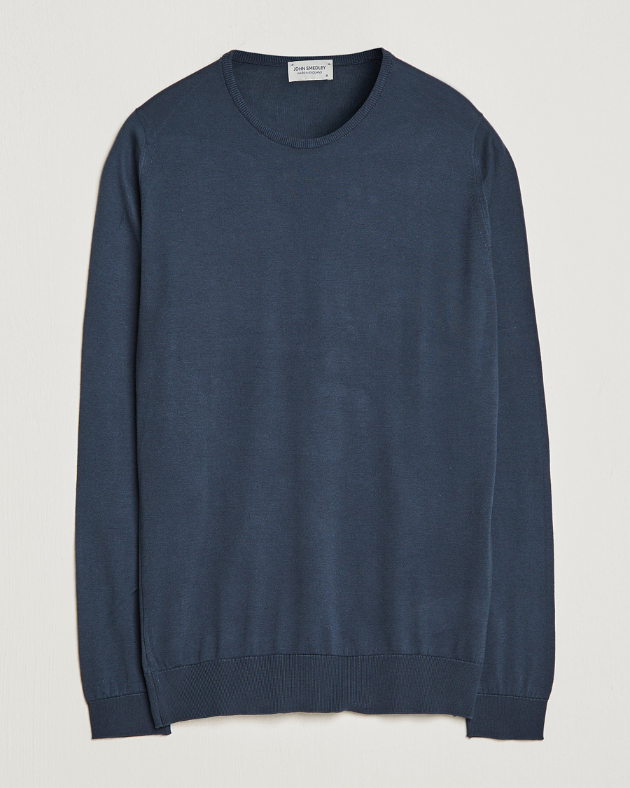 Herren | Pullover | John Smedley | Hatfield Sea Island Crew Neck Granite