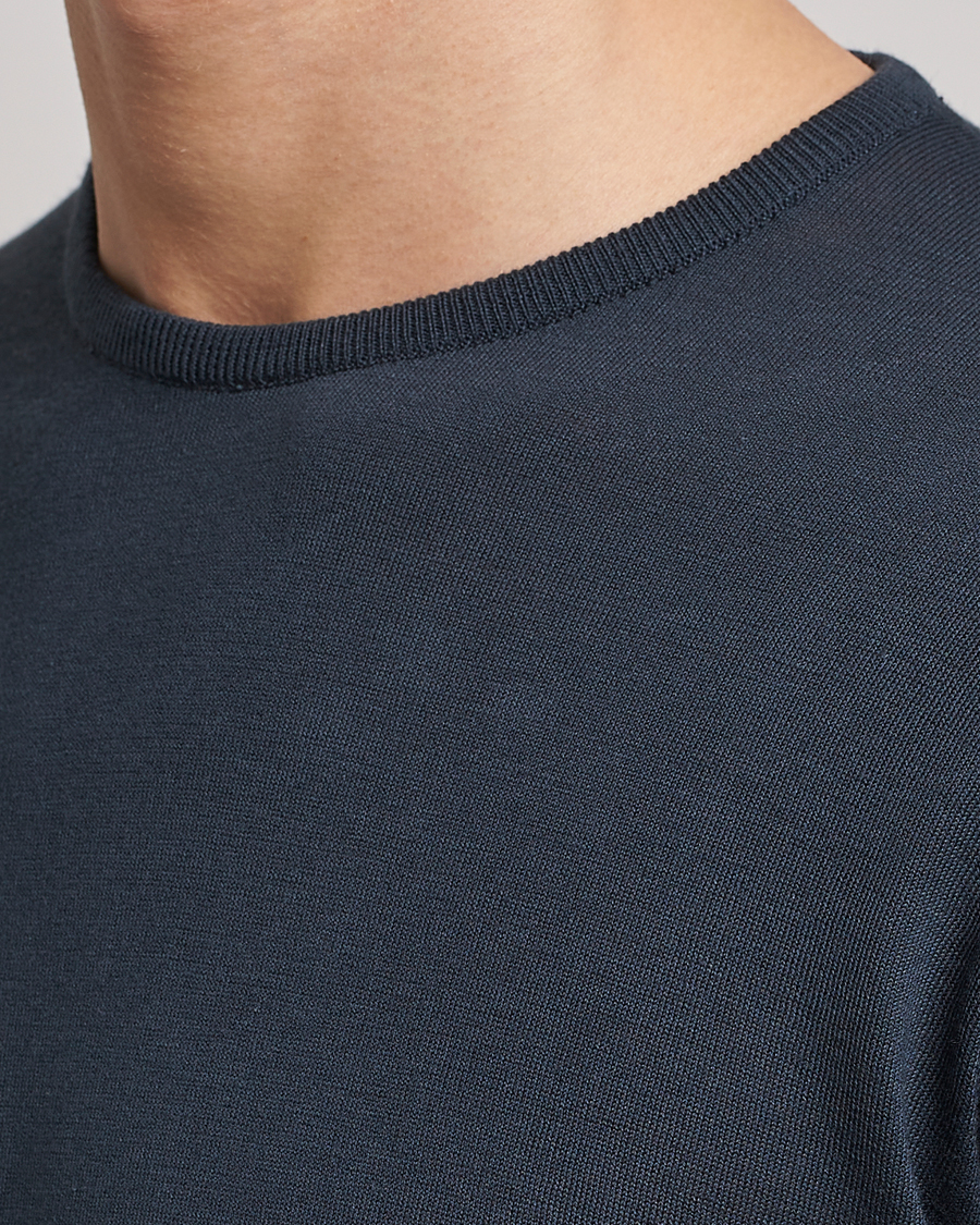 Herren | Pullover | John Smedley | Hatfield Sea Island Crew Neck Granite
