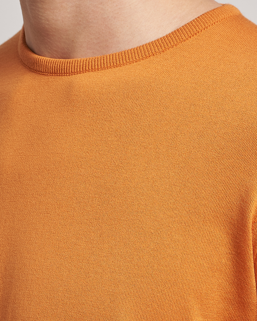 Herren | Pullover | John Smedley | Hatfield Sea Island Crew Neck Mandarin Orange