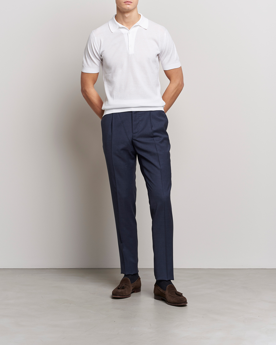 Herren | Poloshirts | John Smedley | Roth Structured Pique White