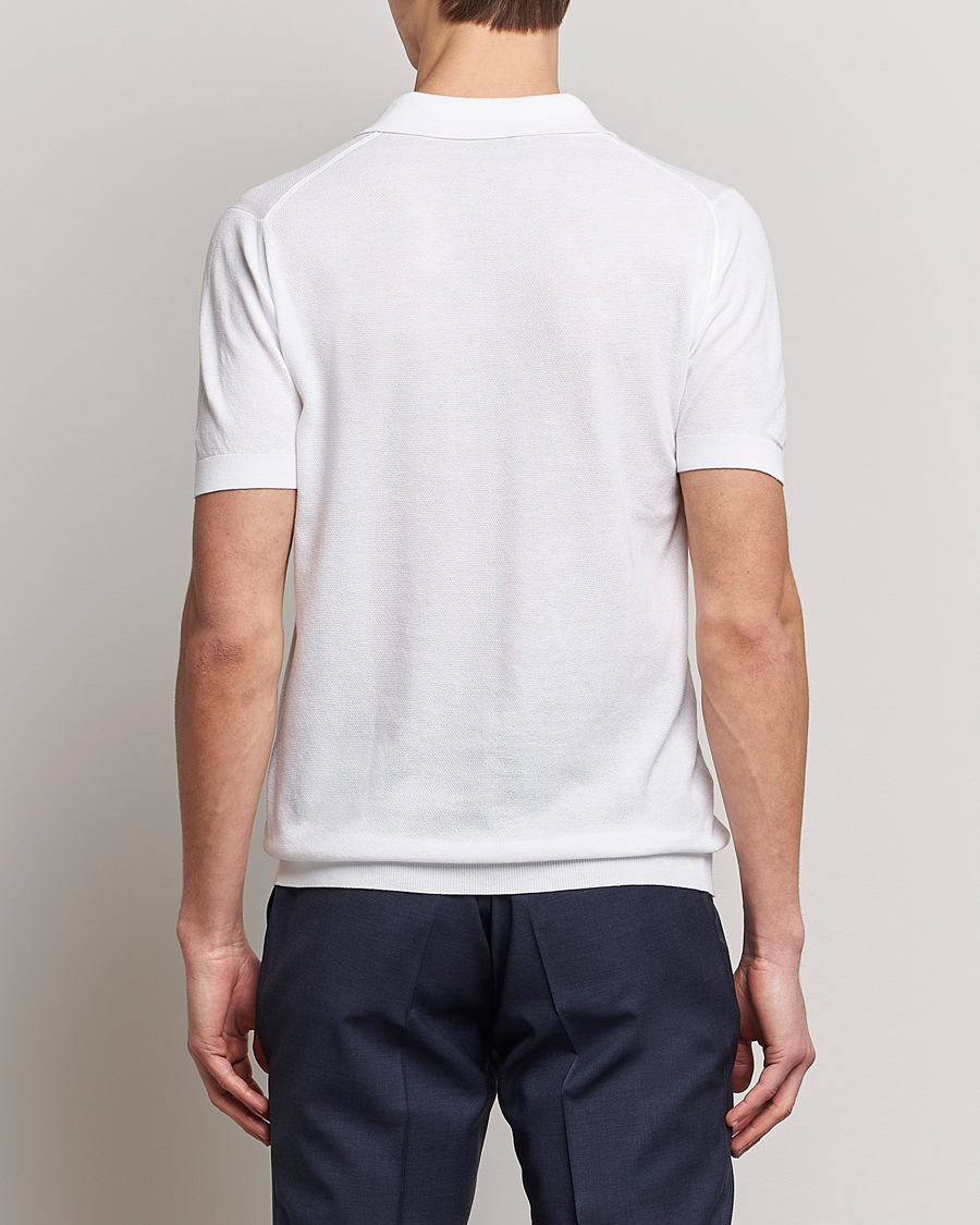 Herren | Poloshirts | John Smedley | Roth Structured Pique White