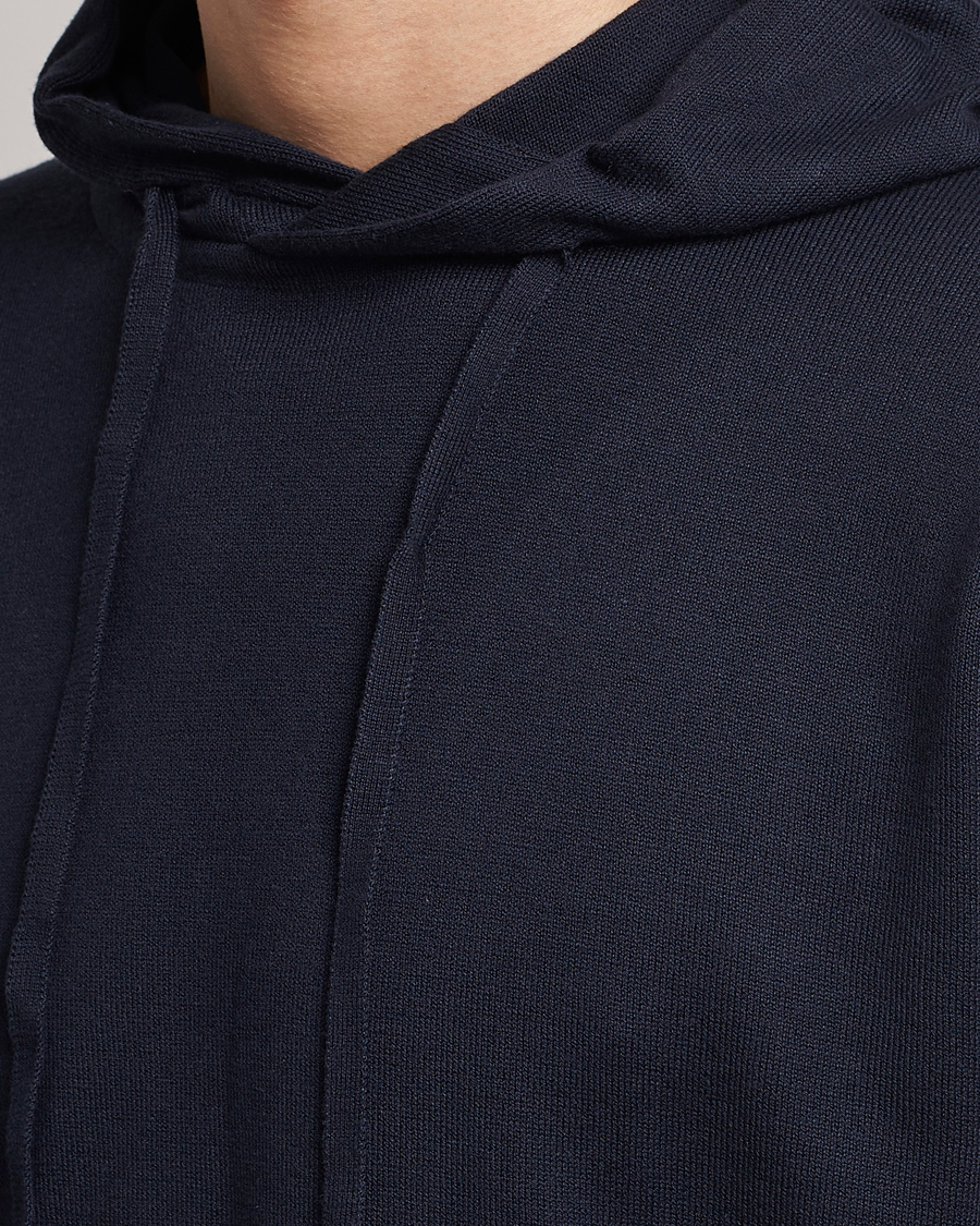 Herren | Pullover | John Smedley | Sundown Sea Island Hoodie Navy