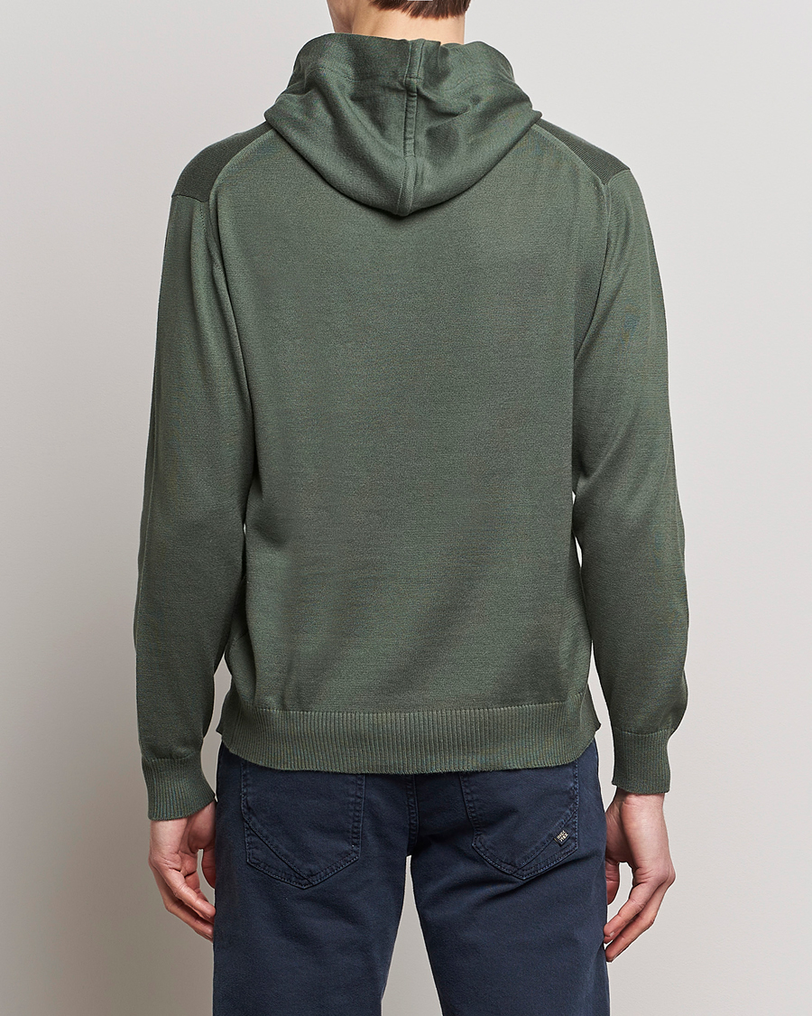 Herren | Pullover | John Smedley | Sundown Sea Island Hoodie Palm Green