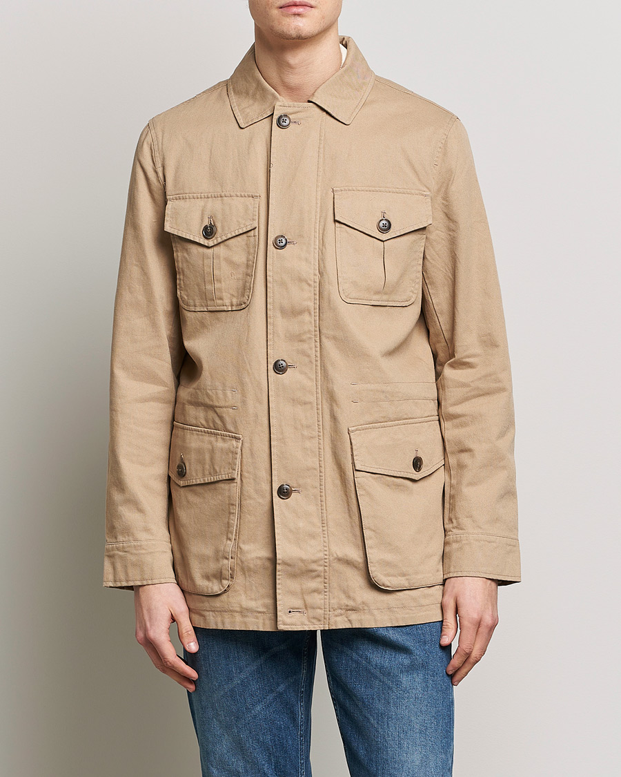 Herren | Jacken | Morris | Amira Cotton Sand Field Jacket Beige