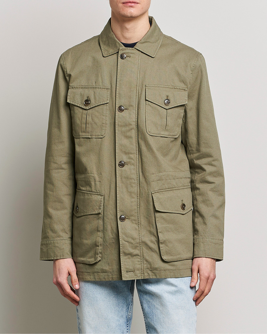 Herren | Jacken | Morris | Amira Cotton Sand Field Jacket Olive