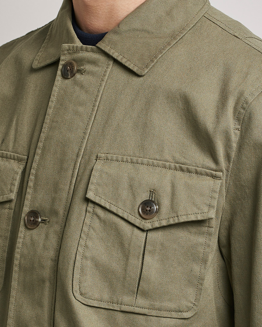 Herren | Jacken | Morris | Amira Cotton Sand Field Jacket Olive