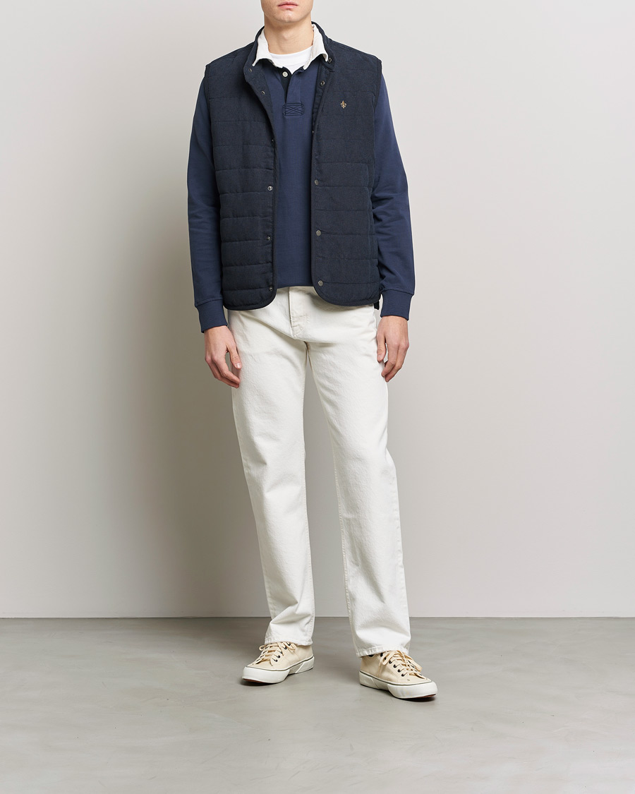 Herren | Westen | Morris | Woburn Baby Cord Vest Blue