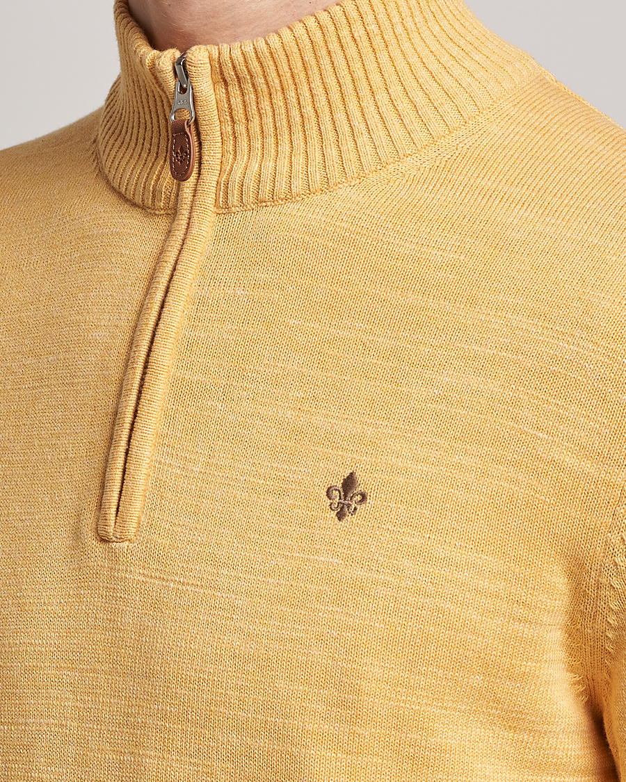 Herren | Pullover | Morris | Randall Cotton Half Zip Yellow