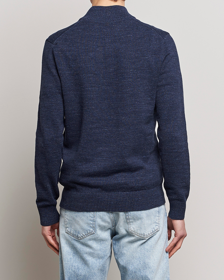 Herren | Pullover | Morris | Randall Cotton Half Zip Navy
