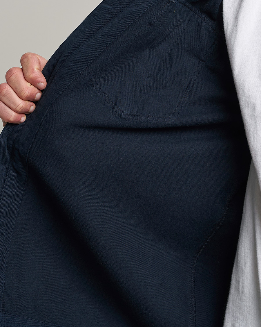 Herren | Hemden | Morris | Brayden Zip Overshirt Old Blue