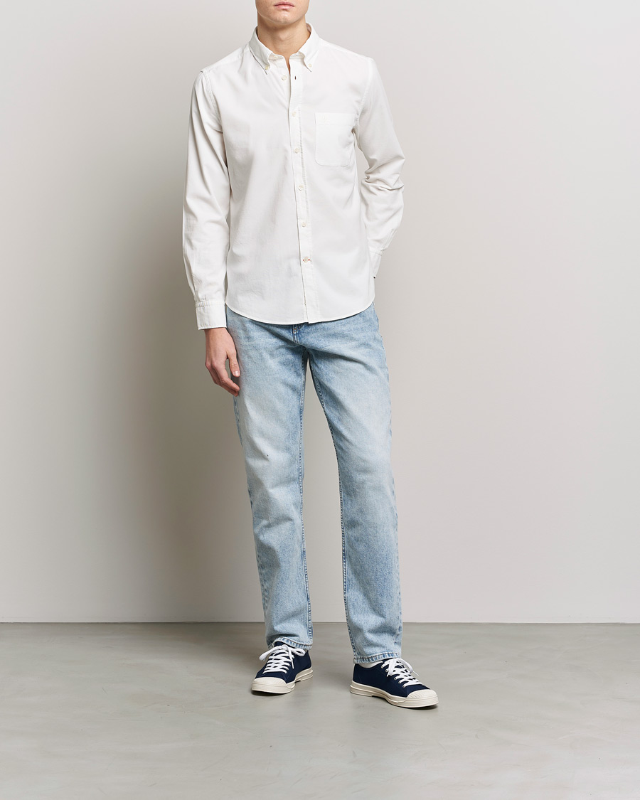 Herren | Hemden | Morris | Summer Corduroy Shirt Off White