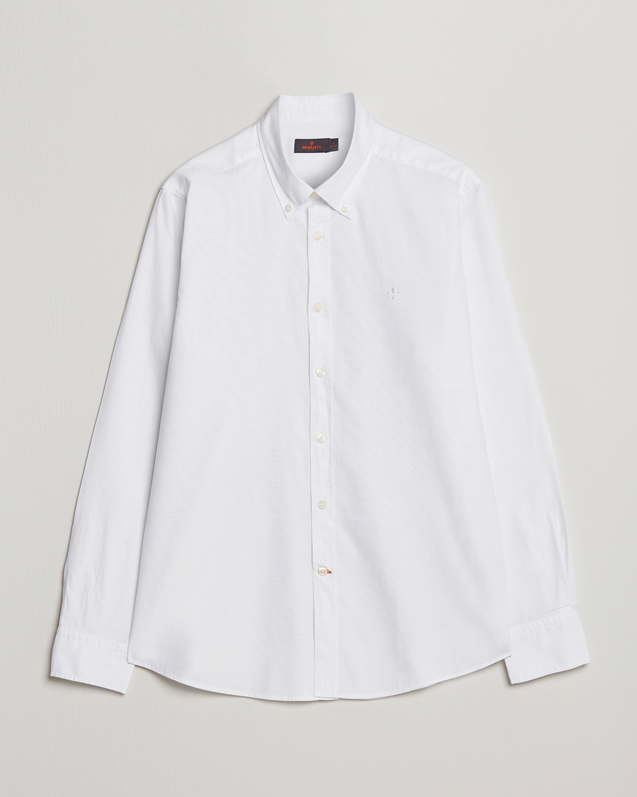 Herren | Hemden | Morris | Structured Washed Button Down Shirt White