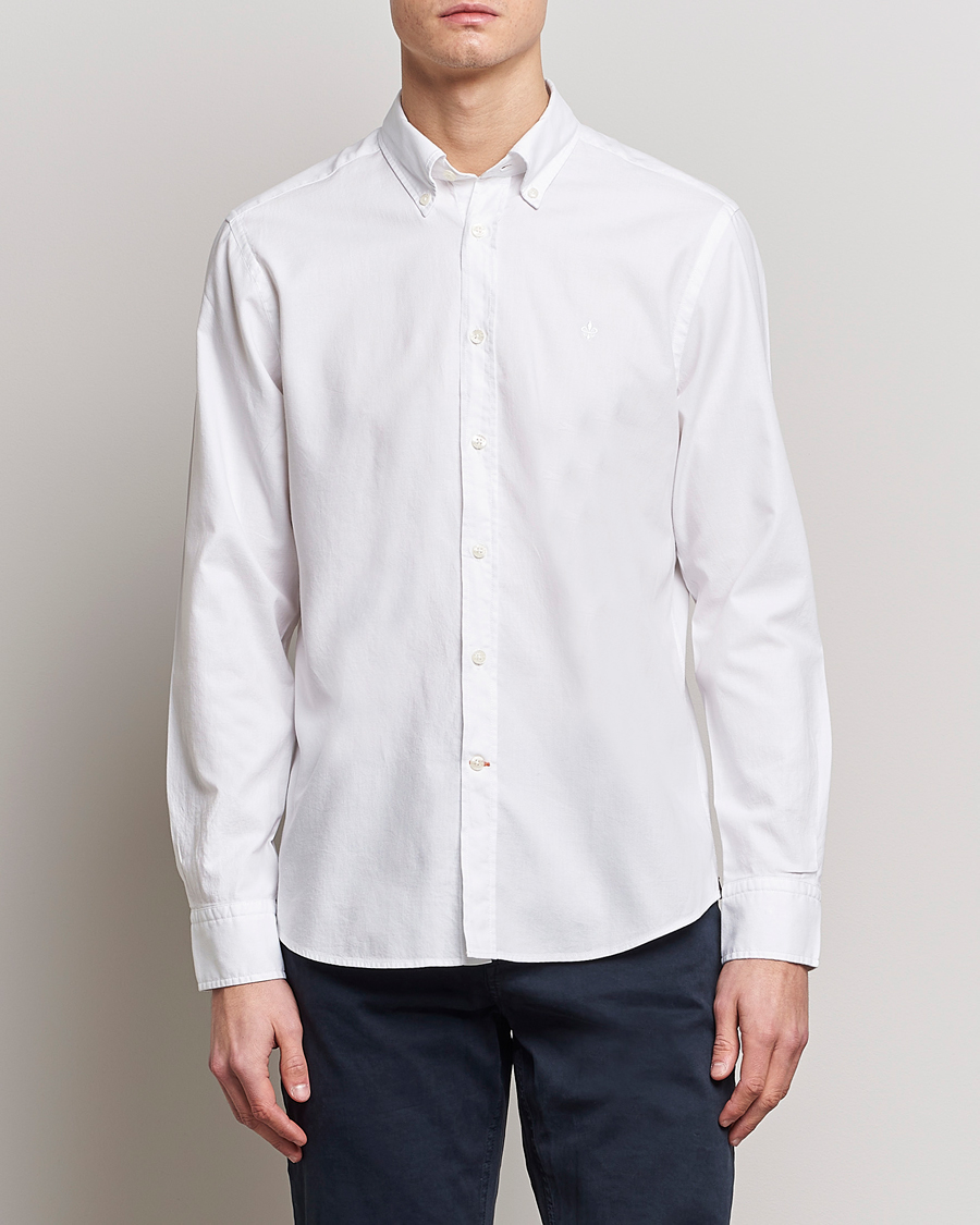 Herren | Hemden | Morris | Structured Washed Button Down Shirt White
