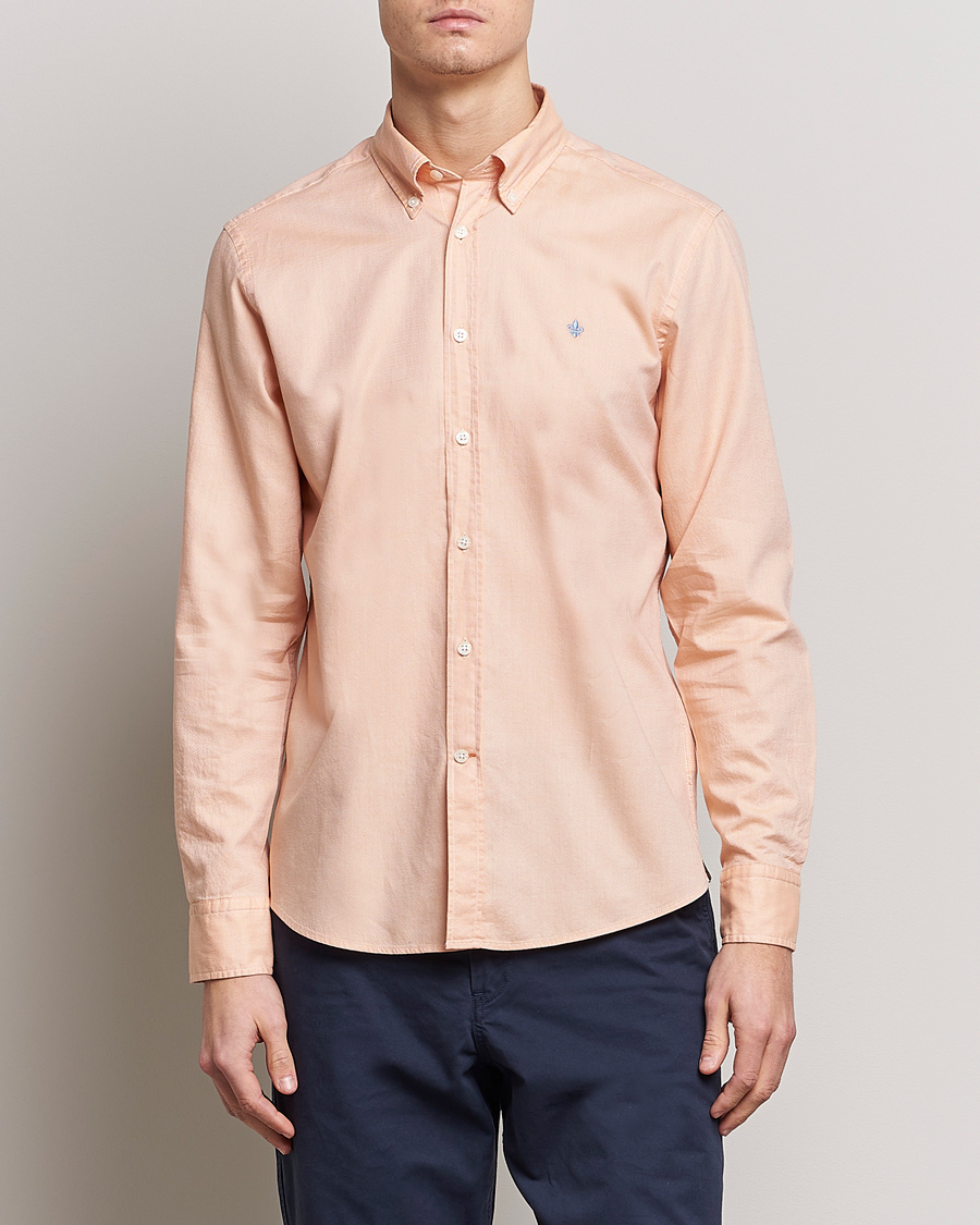 Herren | Hemden | Morris | Structured Washed Button Down Shirt Orange
