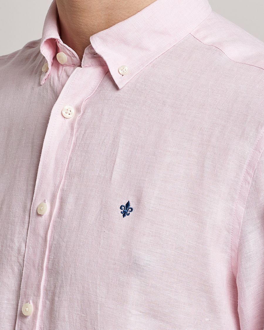Herren | Hemden | Morris | Douglas Button Down Linen Shirt Pink