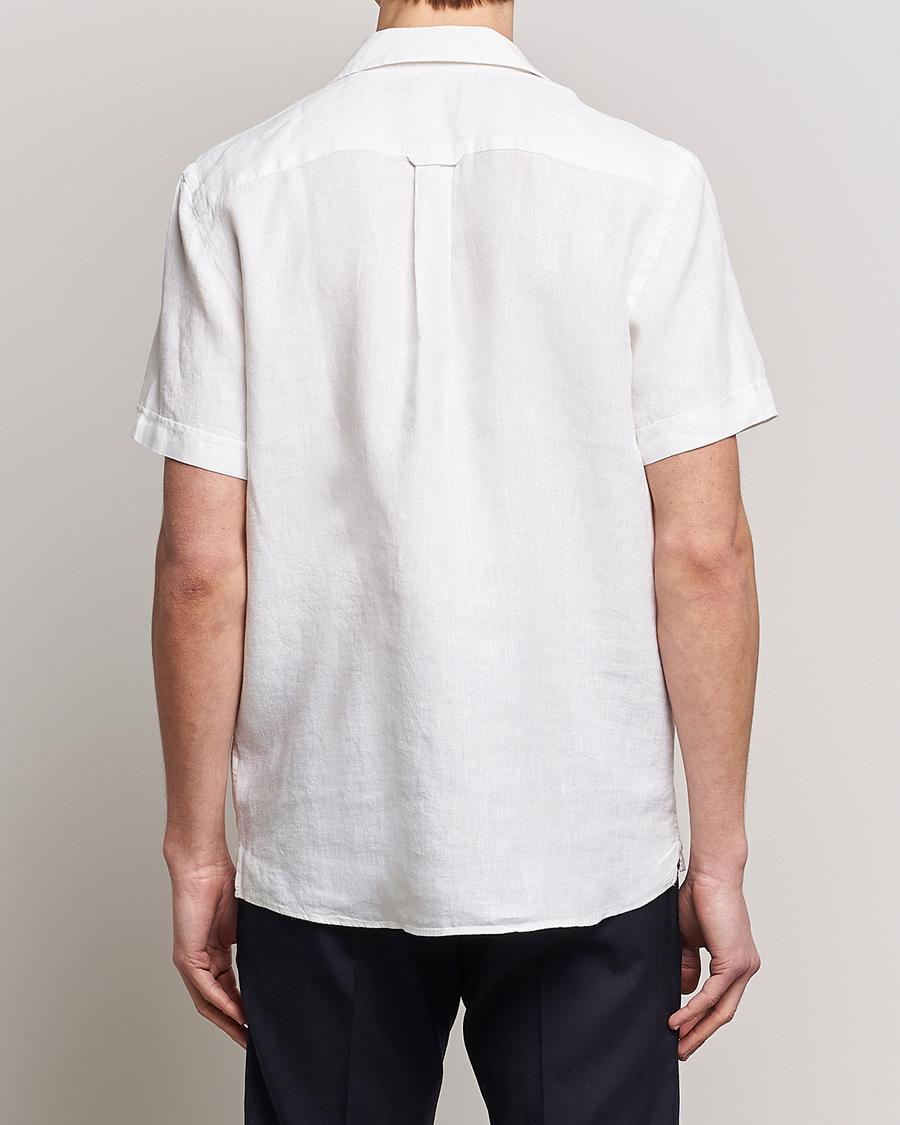 Herren | Hemden | Morris | Douglas Linen Short Sleeve Shirt White