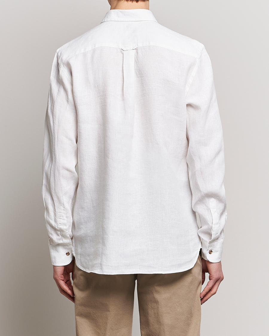 Herren | Hemden | Morris | Safari Linen Shirt White