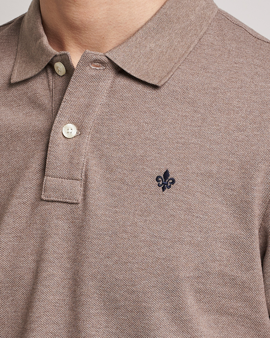 Herren | Poloshirts | Morris | New Pique Light Brown Melange