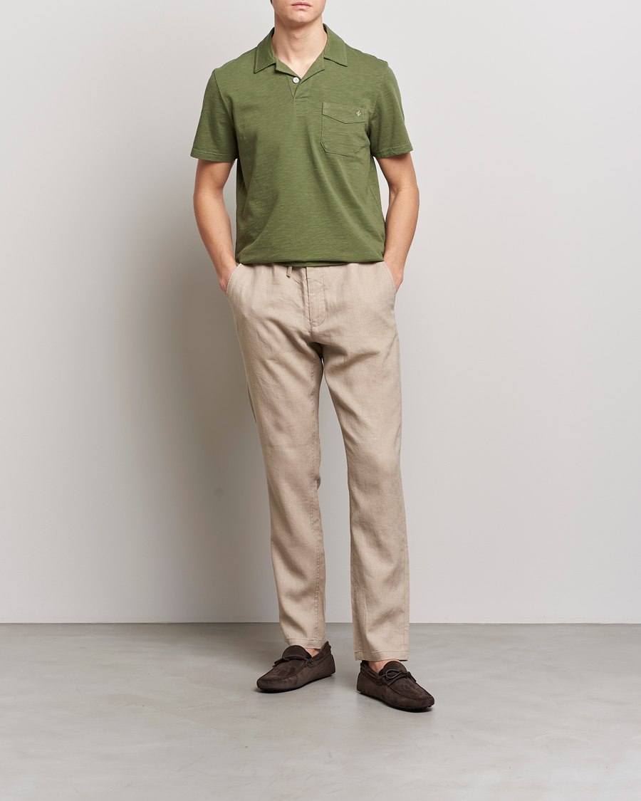 Herren | Poloshirts | Morris | Clopton Cotton Blend Polo Sage Green