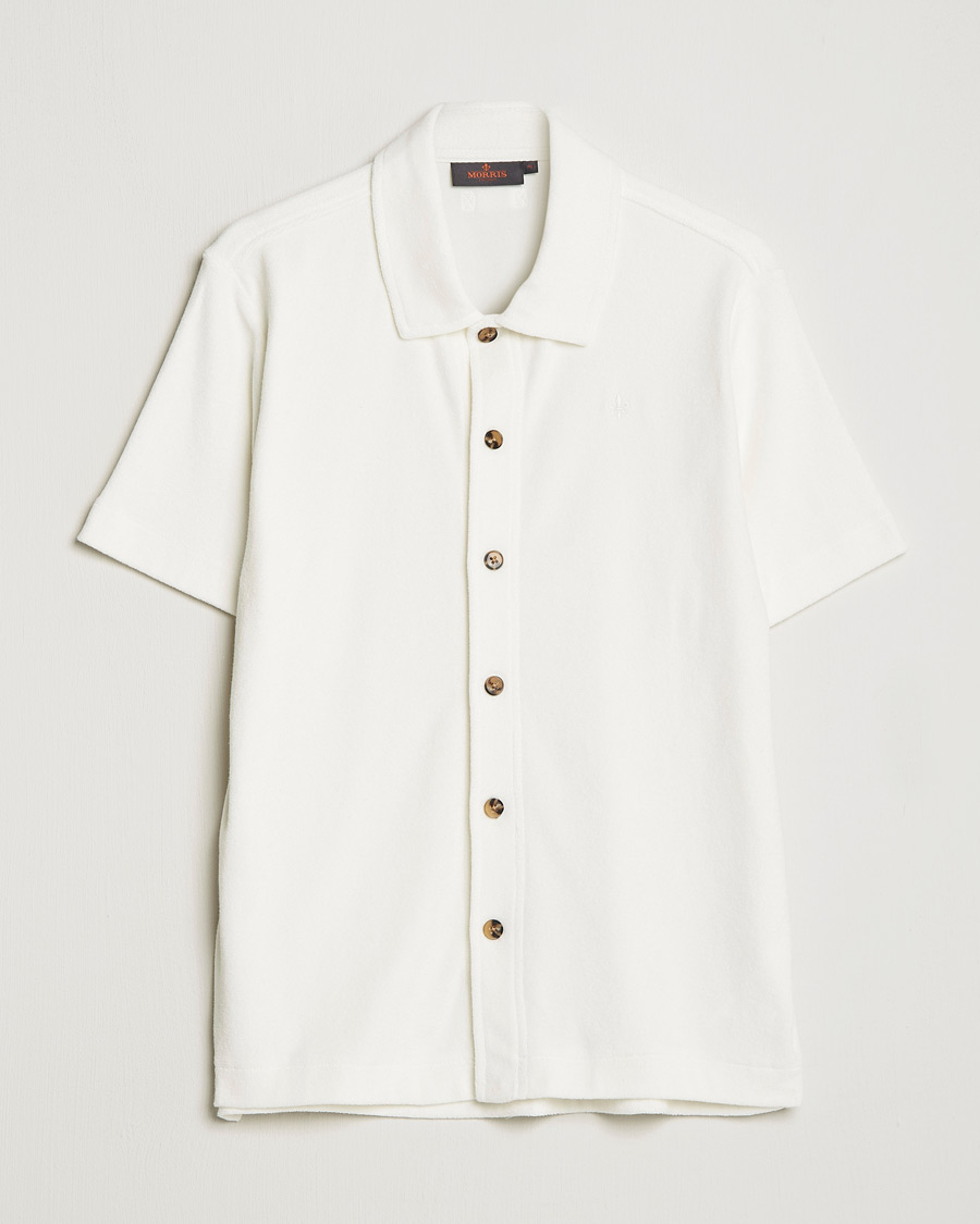 Herren | Hemden | Morris | Hunter Terry Short Sleeve Shirt Off White