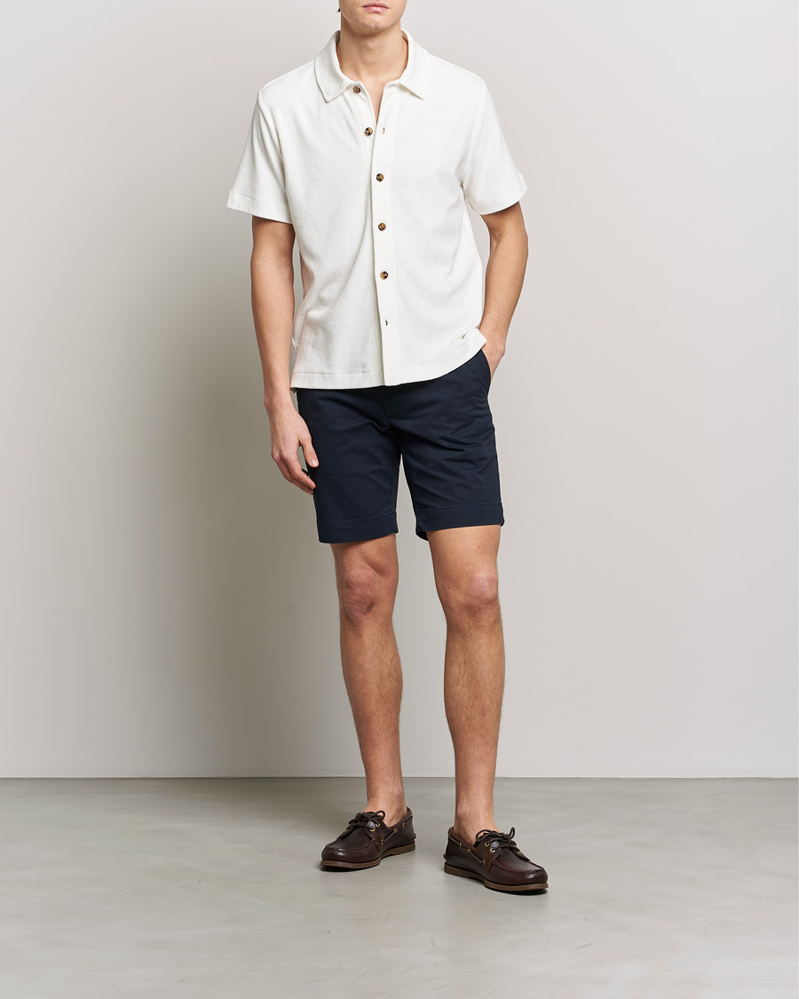 Herren | Hemden | Morris | Hunter Terry Short Sleeve Shirt Off White