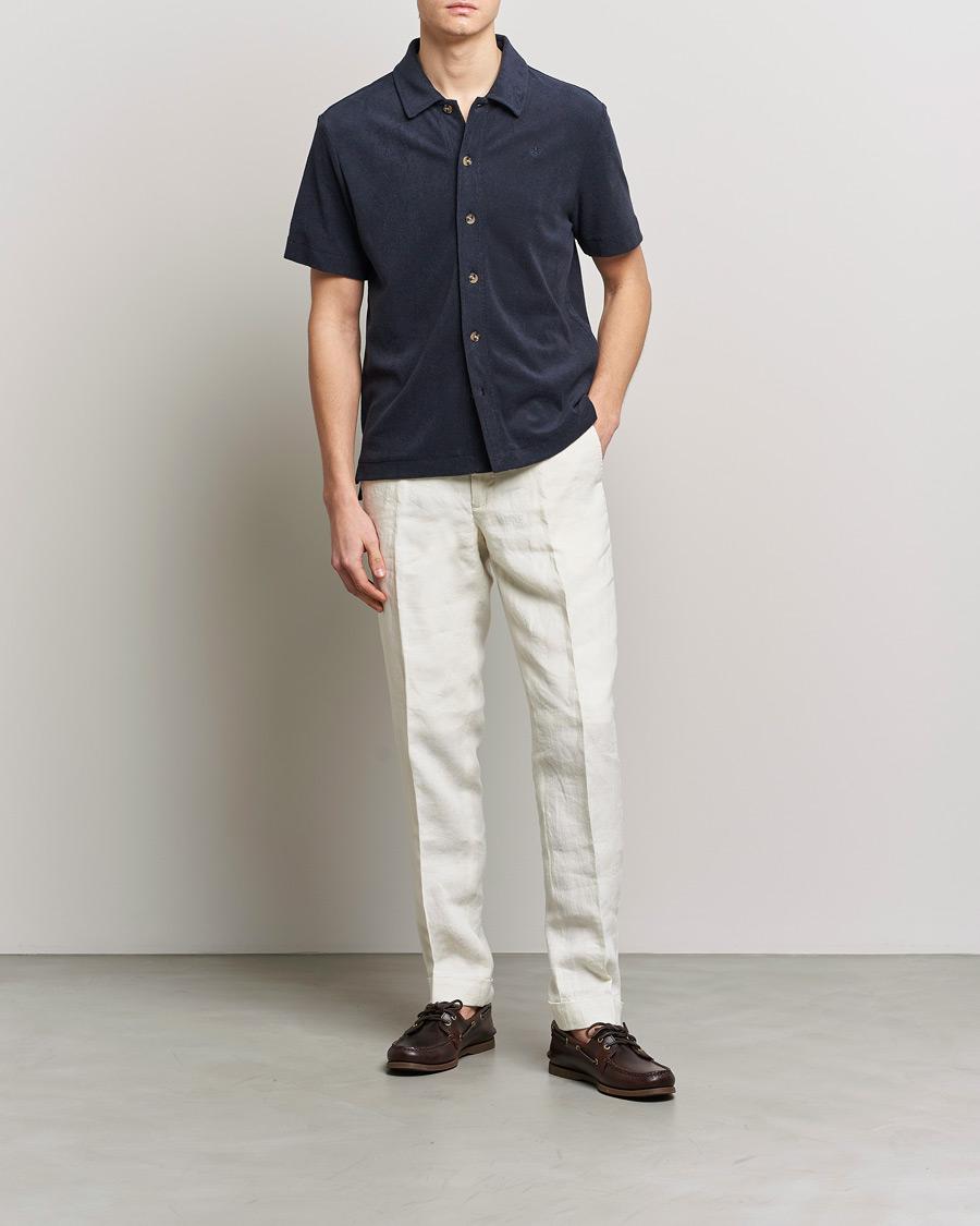 Herren | Hemden | Morris | Hunter Terry Short Sleeve Shirt Old Blue