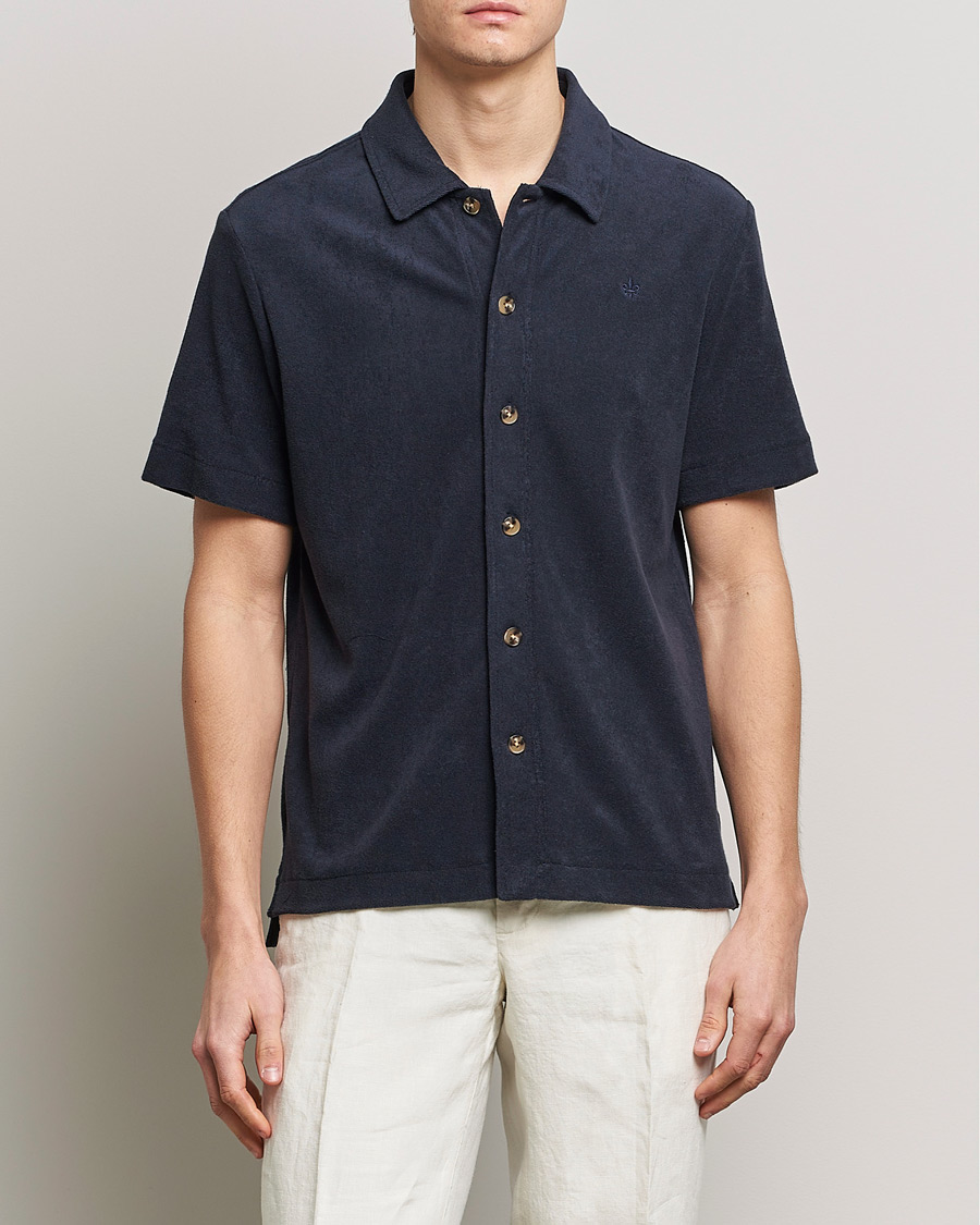 Herren | Hemden | Morris | Hunter Terry Short Sleeve Shirt Old Blue